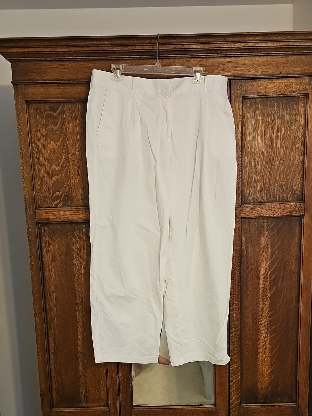 Ann Taylor White Pleated Women's Dress Trousers